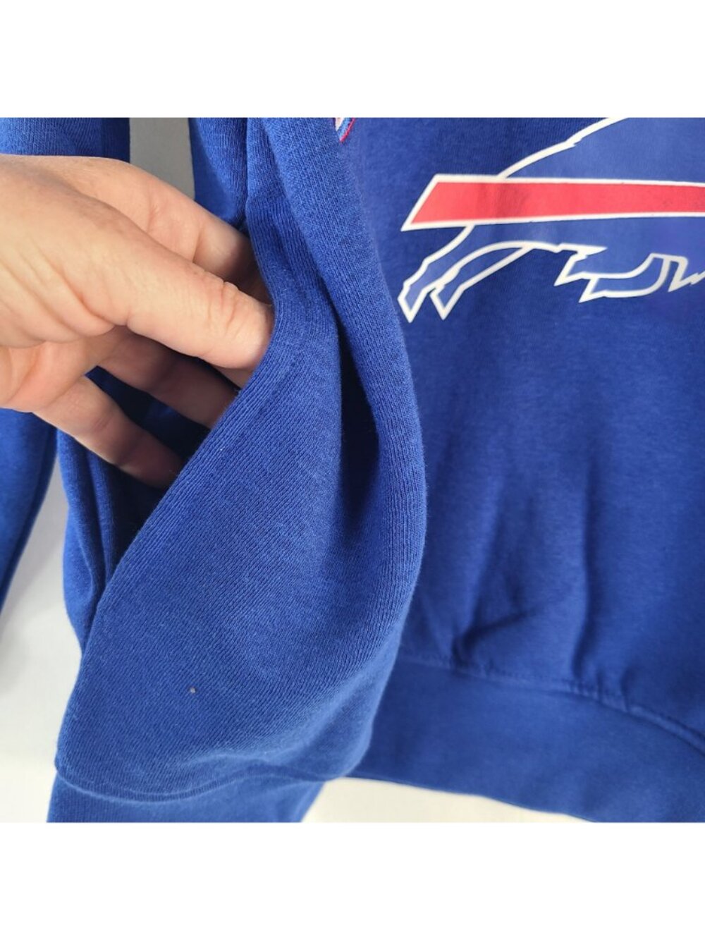NEW Buffalo Bills Blue NFL Team Apparel Half-Zip Sweatshirt Sz M - Picture 2 of 8